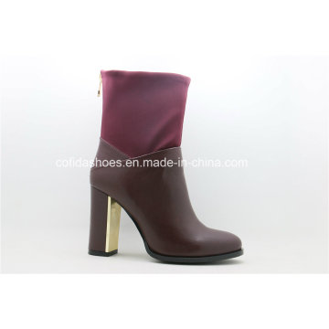 Nouveaux chaussures hautes talons Lady Fashion Leather Women Boots